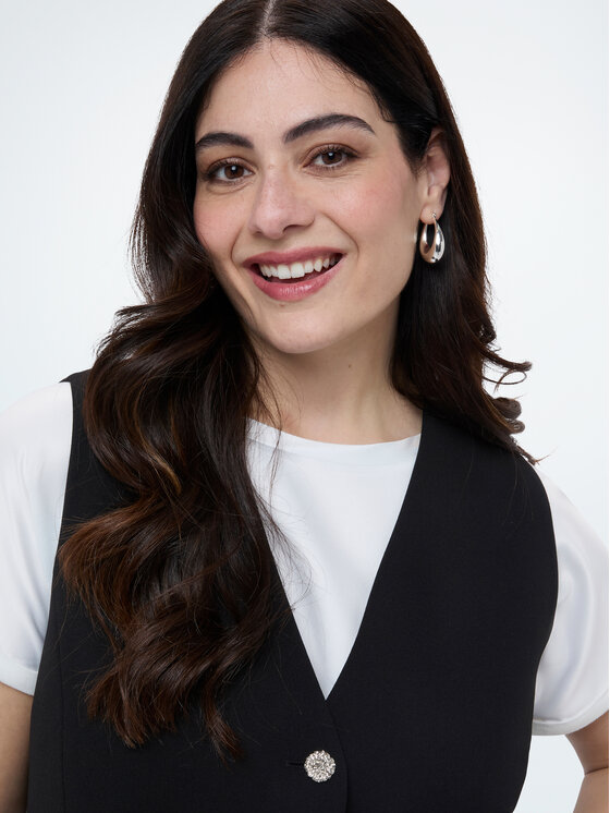 Fiorella Rubino Fiorella Rubino Giacca di transizione L000L000074N033 Nero Slim Fit