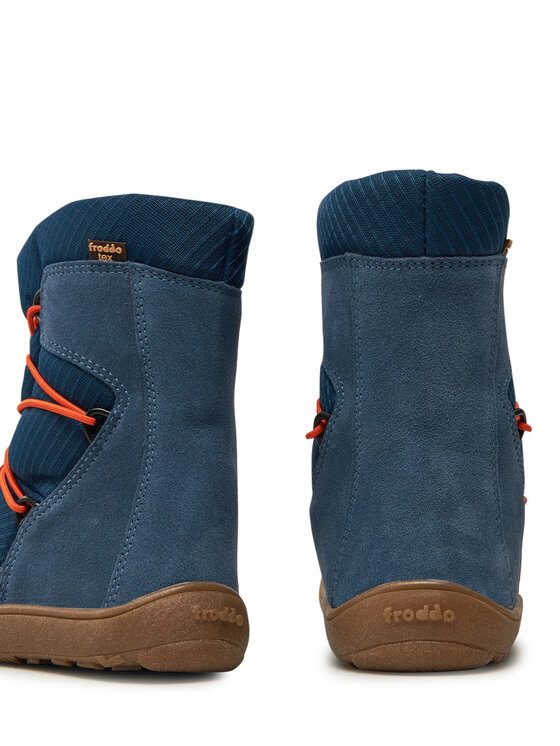 Froddo Froddo Kozačky Barefoot Tex Track Wool G3160239-2 S Modrá