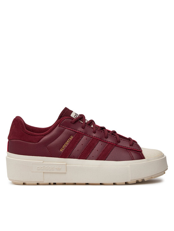 Adidas bordo spalvos laisvalaikio batai Superstar Bonega X