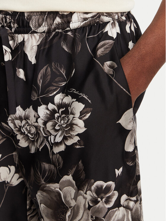 Dolce&Gabbana Dolce&Gabbana Szorty materiałowe GV37AT IS1VS Czarny Regular Fit