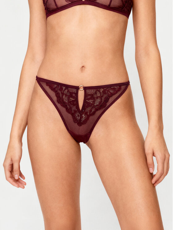Hunkemöller Hunkemöller Kalhotky string 302380 Bordó