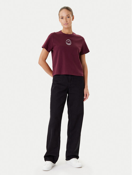 Vero Moda Vero Moda T-Shirt Sara 10311633 Fialová Regular Fit