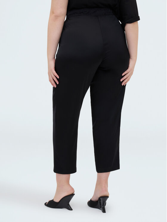 Fiorella Rubino Fiorella Rubino Spodnie materiałowe P037L002387N033 Czarny Regular Fit