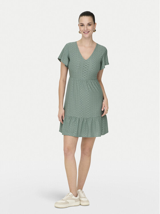 ONLY ONLY Vsakodnevna obleka 15289687 Zelena Regular Fit