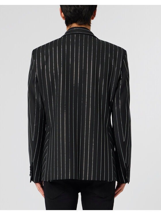 PHILIPP PLEIN PHILIPP PLEIN Marynarka 30452 Czarny Fitted Fit