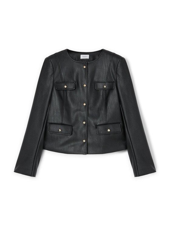 Motivi Motivi Giacca in similpelle R316Q000982N033 Nero Regular Fit