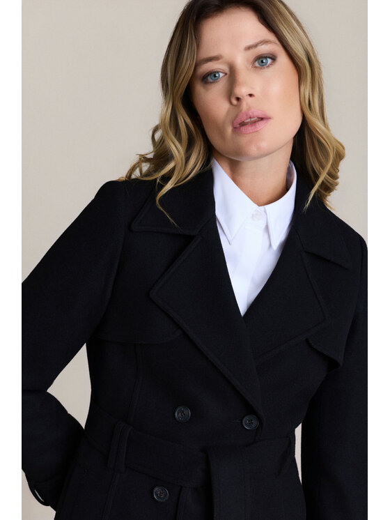 Lancerto Lancerto Płaszcz zimowy Ornella PC073226000016 Czarny Regular Fit