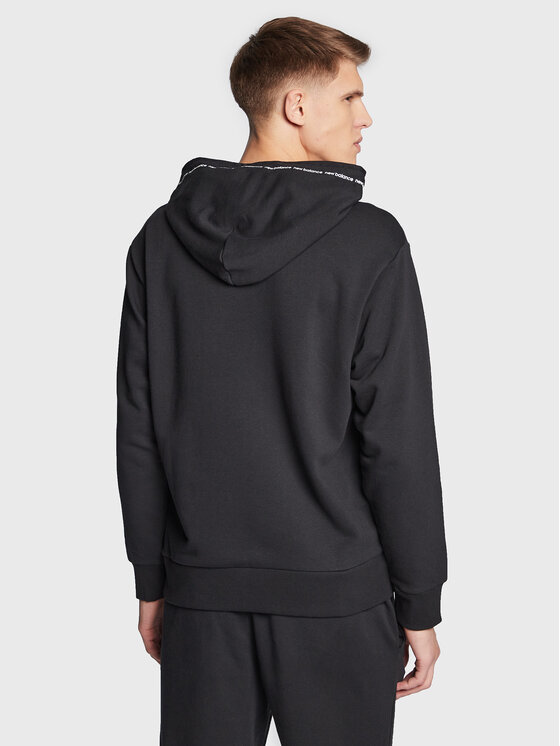 New Balance New Balance Džemperis MT23516 Juoda Relaxed Fit