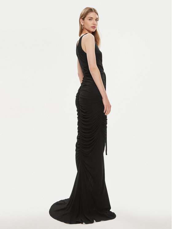 Elisabetta Franchi Elisabetta Franchi Sukienka wieczorowa AB-590-42E2-V760 Czarny Slim Fit