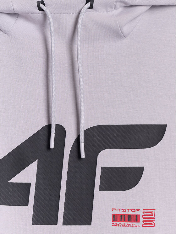 4F 4F Bluza COMMERCIAL Szary jasny Regular Fit