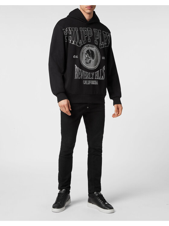 PHILIPP PLEIN PHILIPP PLEIN Bluza 6415 Czarny Regular Fit