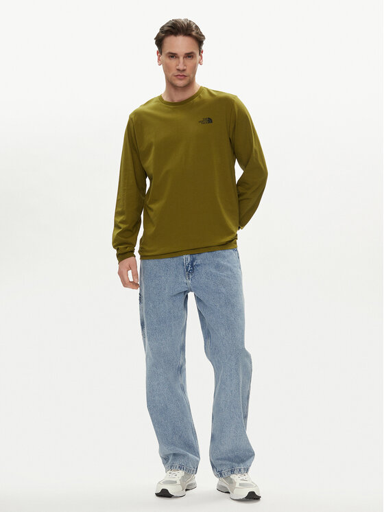 The North Face The North Face Hosszú ujjú Easy NF0A87N8 Zöld Regular Fit