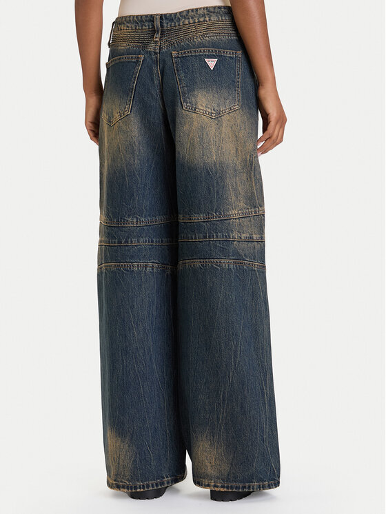 Guess Guess Jeans hlače W5BA2J D4XYG Mornarsko modra Regular Fit