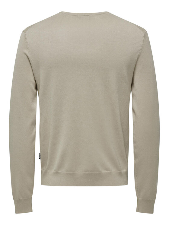 Only & Sons Only & Sons Sweter 22020088 Beżowy Regular Fit
