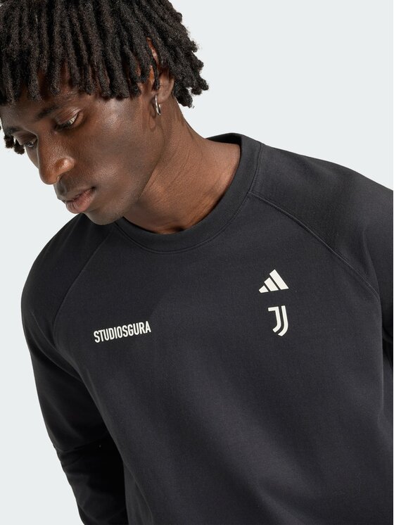 adidas adidas Koszulka techniczna Juventus x Giampaolo Sgura Czarny Loose Fit