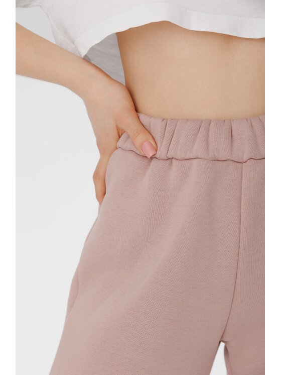 LAURELLA LAURELLA Teplákové kalhoty 3SS024 Růžová Regular Fit