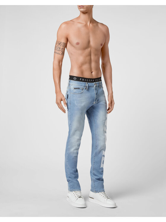 PHILIPP PLEIN PHILIPP PLEIN Jeans 7469 Azzurro chiaro Straight Leg