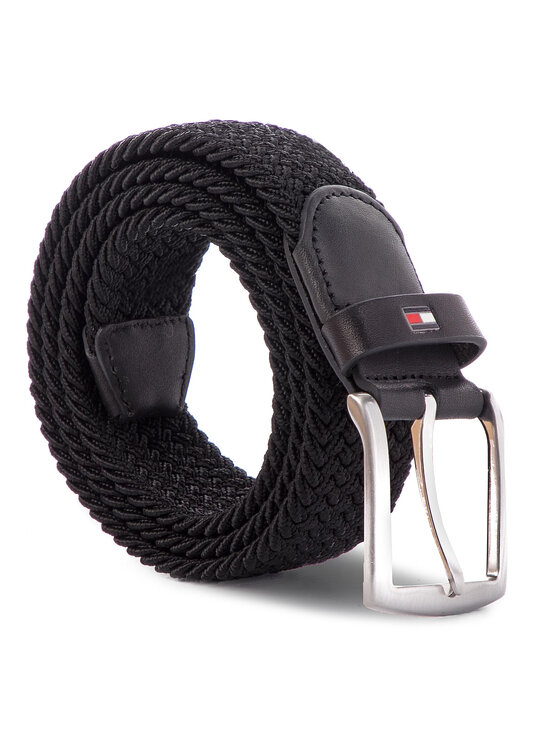 Tommy Hilfiger Denton 3.5 elastic belt in black