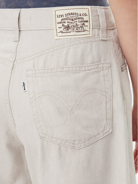 Levi's® Levi's® Pantaloni scurți de blugi A9311-0018 Écru Baggy Fit