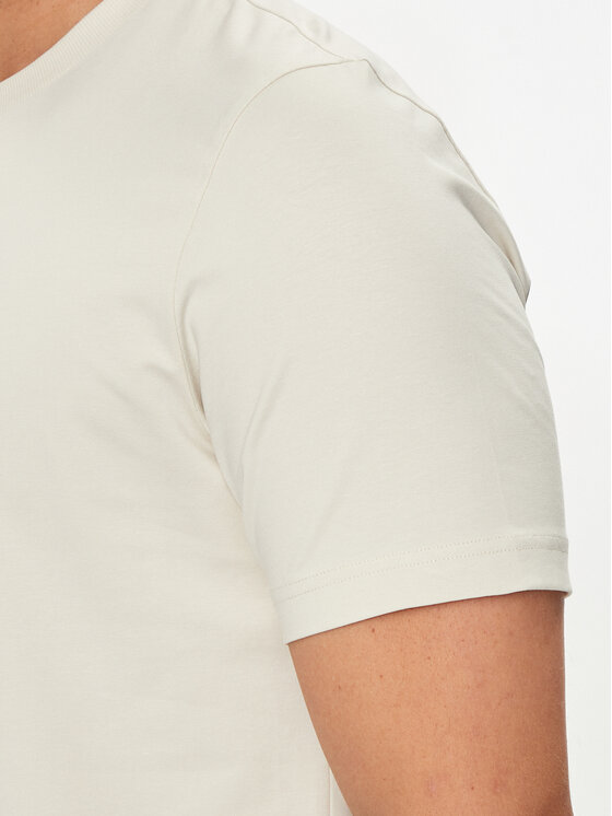 BOSS Boss Majica Jagged 1 50519365 Écru Relaxed Fit