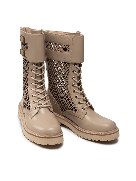 PINKO PINKO Зимни обувки Noemi Stivale PE 22 BLKS1 1H212D Y87W Бежов