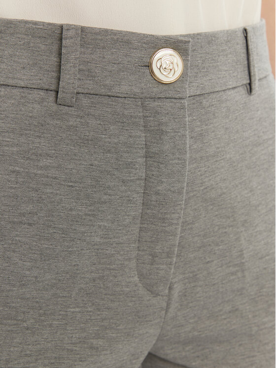 Marella Marella Kalhoty z materiálu Barbian 2513781024 Šedá Slim Fit