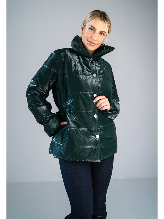 FIGL FIGL Kurtka zimowa M933 Zielony Regular Fit