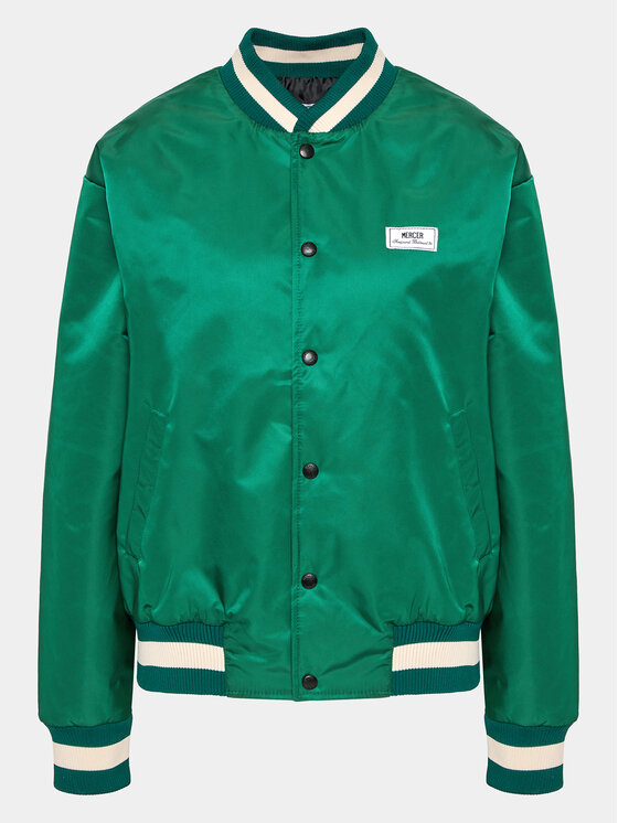 Mercer Amsterdam Mercer Amsterdam Kurtka bomber Unisex The Re-Varsity MEAP231010 Zielony Relaxed Fit