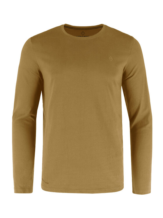 Volcano Volcano Longsleeve L-HALS Beżowy Regular Fit