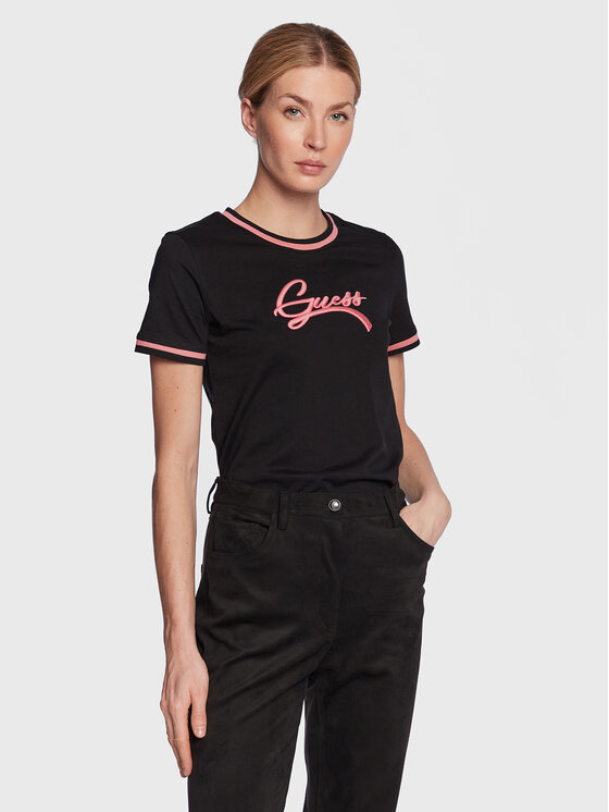 Guess T-Shirt Camila W3RI31 I3Z11 Černá Regular Fit