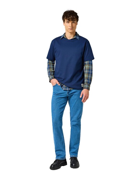 Wrangler Wrangler T-Shirt 112357358 Niebieski Relaxed Fit