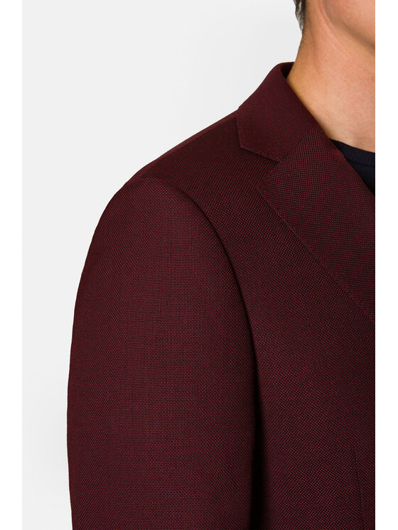 Lancerto Lancerto Garnitur Rosewood Bordowy Regular Fit