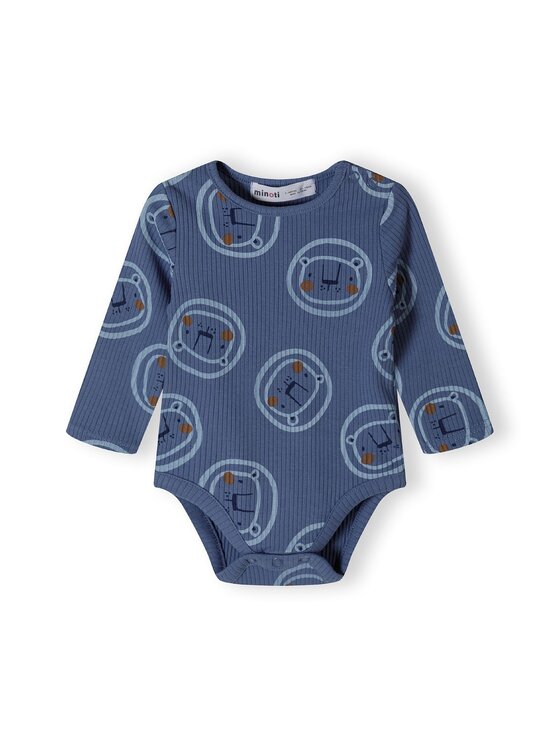 MINOTI MINOTI Komplet 3 par body 21babyrib4 Niebieski Regular Fit