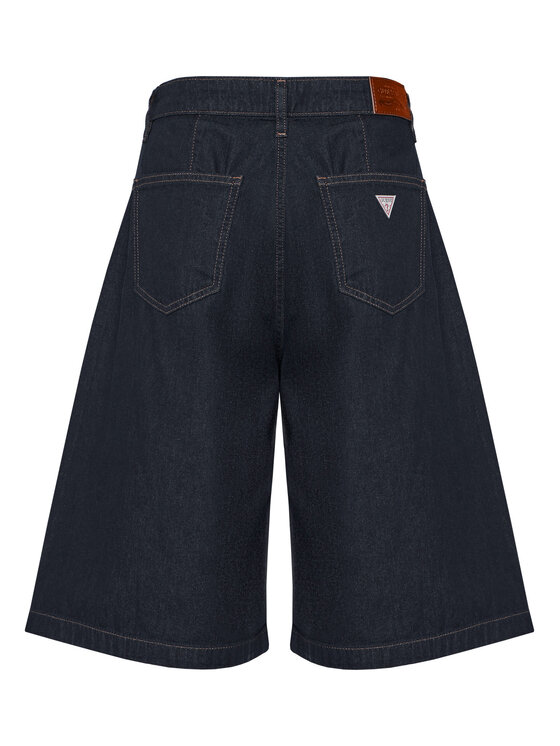 Guess Jeans Guess Jeans Bermudy W6GDY5 D7971 Tmavomodrá Bermuda Fit