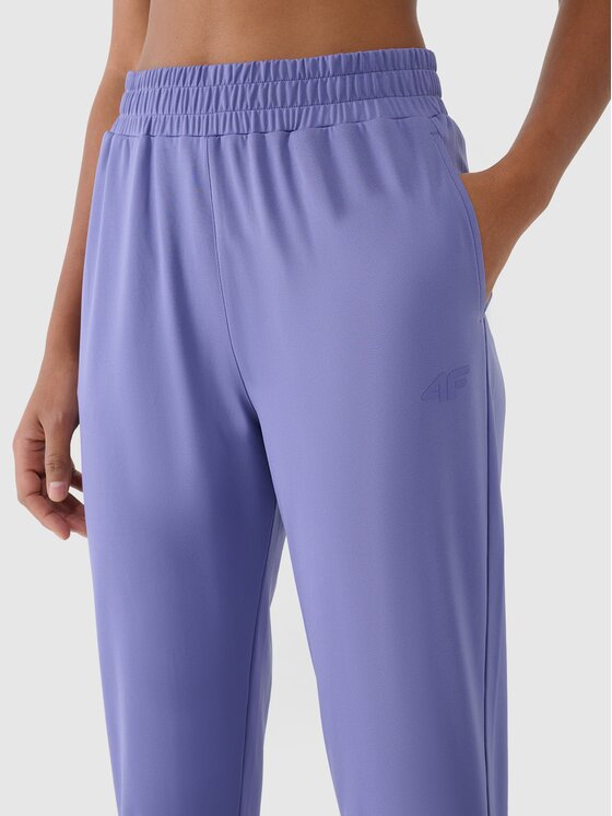 4F 4F Pantaloni da donna 4FRSS25TFTRF0789-32S Blu Regular Fit
