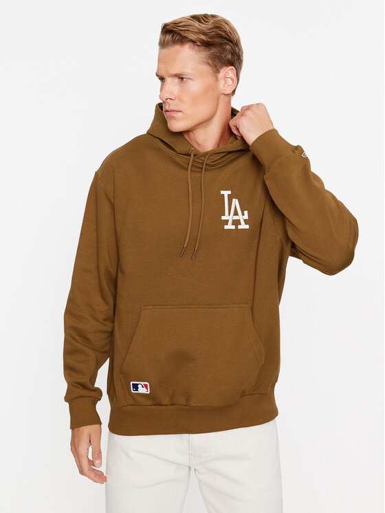 New Era Mikina League Essentials 60416437 Hnedá Regular Fit