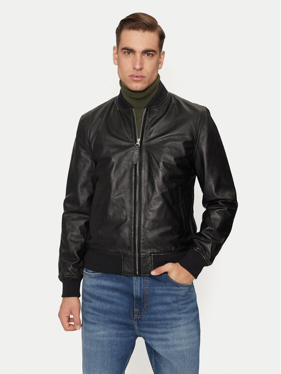 Schott NYC Schott NYC Giacca di pelle LC300LAMB Nero Regular Fit