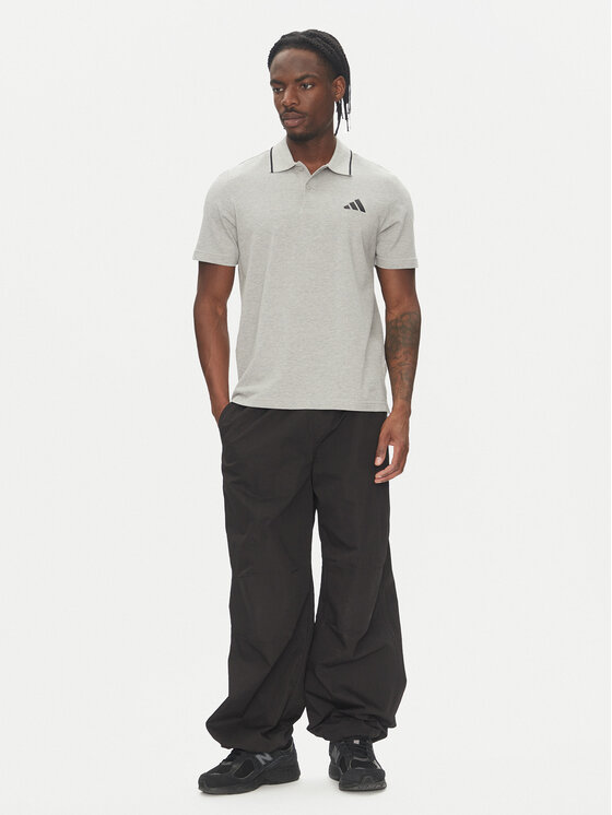 adidas adidas Polo Essentials Small Logo JE9022 Szary Regular Fit