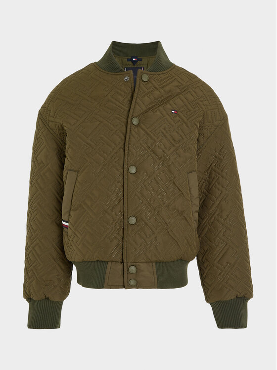 Tommy Hilfiger Tommy Hilfiger Μπόμπερ μπουφάν KB0KB08565 Πράσινο Regular Fit