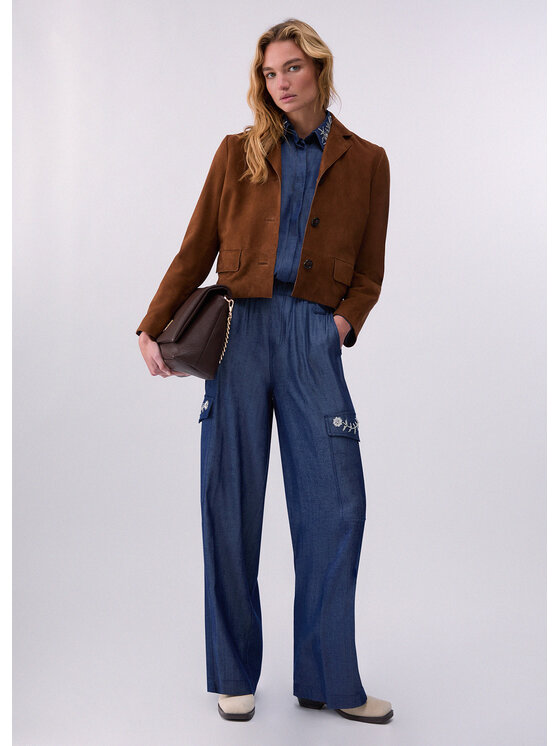 Liu Jo Liu Jo Giacca di pelle CA6379P038281242 Viola Regular Fit