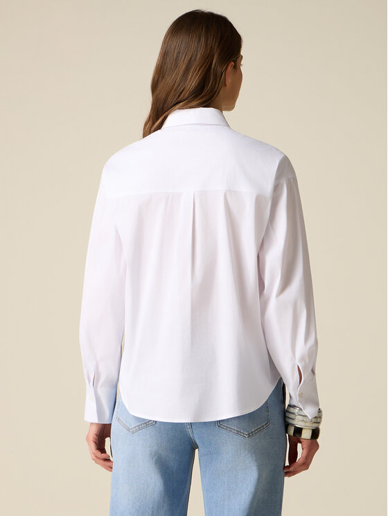 Oltre Oltre Koszula 5032J000813N011 Biały Regular Fit