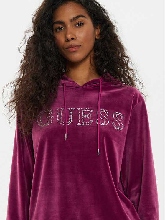 Guess Guess Felpa V4RQ25 KBXI2 Rosa Regular Fit