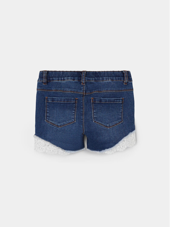 NAME IT NAME IT Kratke traperice 13197440 Tamnoplava Slim Fit