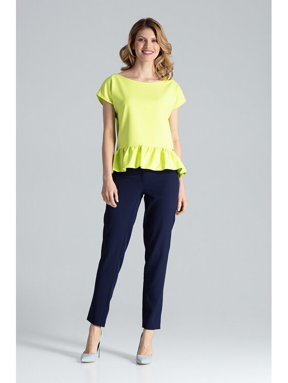 FIGL FIGL Bluzka M388 Zielony Regular Fit