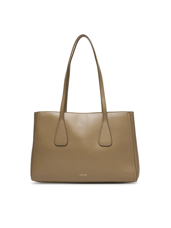 Calvin Klein Calvin Klein Torebka Ck Medium Work Tote LV04F3442G Beżowy