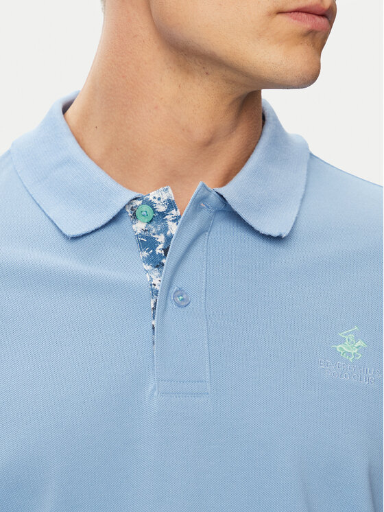 Beverly Hills Polo Club Beverly Hills Polo Club Polo P-SS26M-P450106 Svijetlo plava Regular Fit