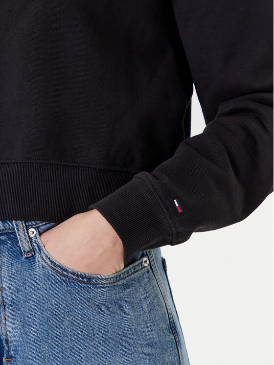 Tommy Jeans Tommy Jeans Bluză Heart DW0DW21408 Negru Relaxed Fit