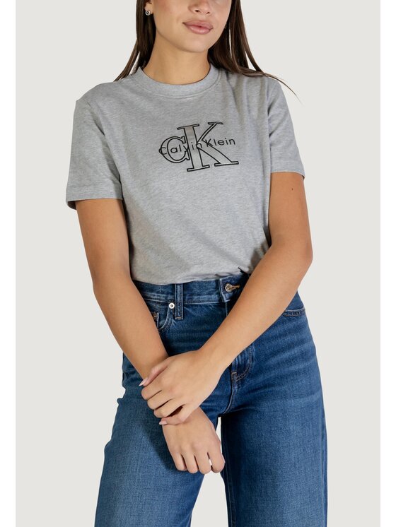 Calvin Klein Jeans Calvin Klein Jeans T-shirt LV047E819G Grigio Casual Fit
