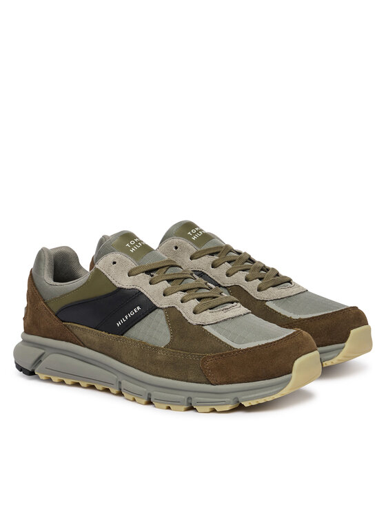 Tommy Hilfiger Tommy Hilfiger Сникърси Hilfiger Mix Material Runner FM0FM06038 Цветен