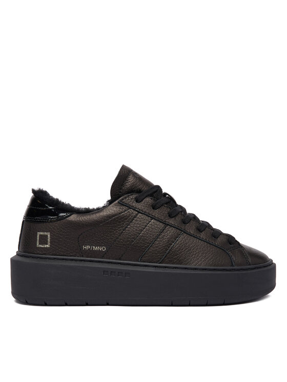D.A.T.E. D.A.T.E. Sneakers Hill Low Fur Platform W431-HPF-MN Negru